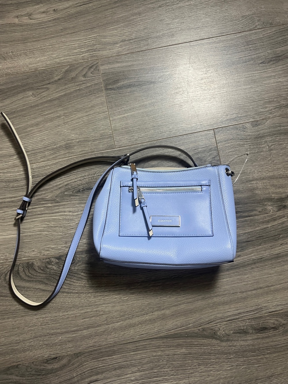 Calvin klein Light Blue Leather Crossbody Bag